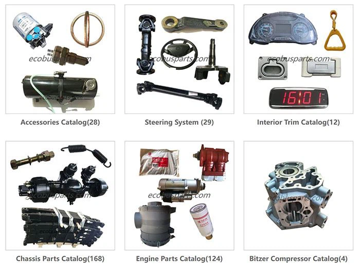 China Xiamen ECO company specializes in supplying original spare parts for Chinese brand bus such as kinglong yutong higer ankai, etc.